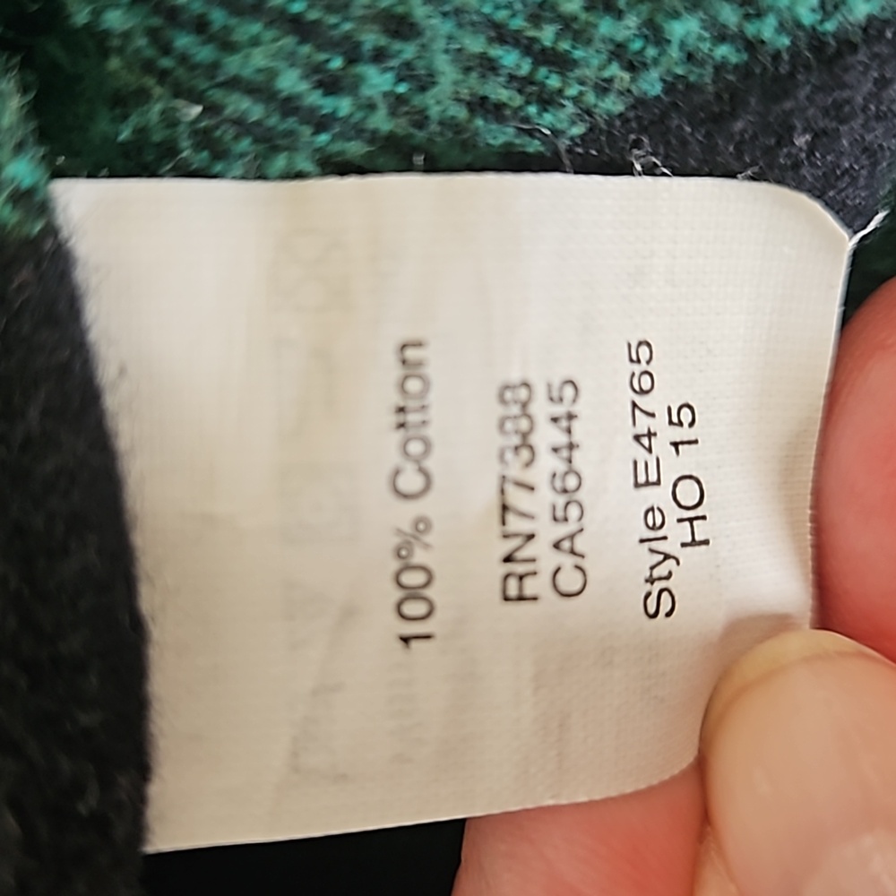Madewell green/black plaid flannel shacket, size XS - Picture 10 of 10